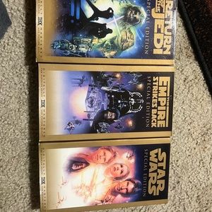 Star Wars vhs tape set